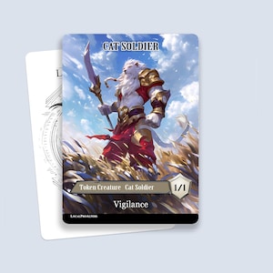 Cat Soldier Token #2 - Magic custom tokens for MTG