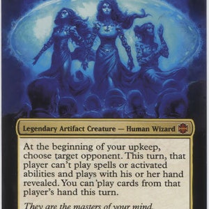 Mtg tarjeta de arte alterada Sen Trillizos