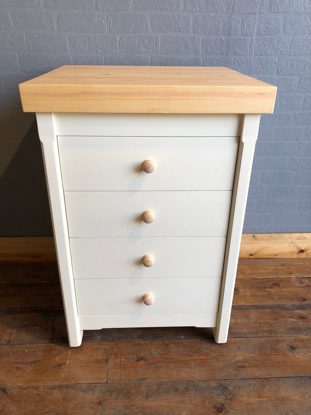 Freestanding Drawer Unit With Pine Top Kitchen / Utility / Bedroom