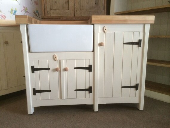 Freestanding Kitchen Belfast Butler Sink Unit With Single Etsy