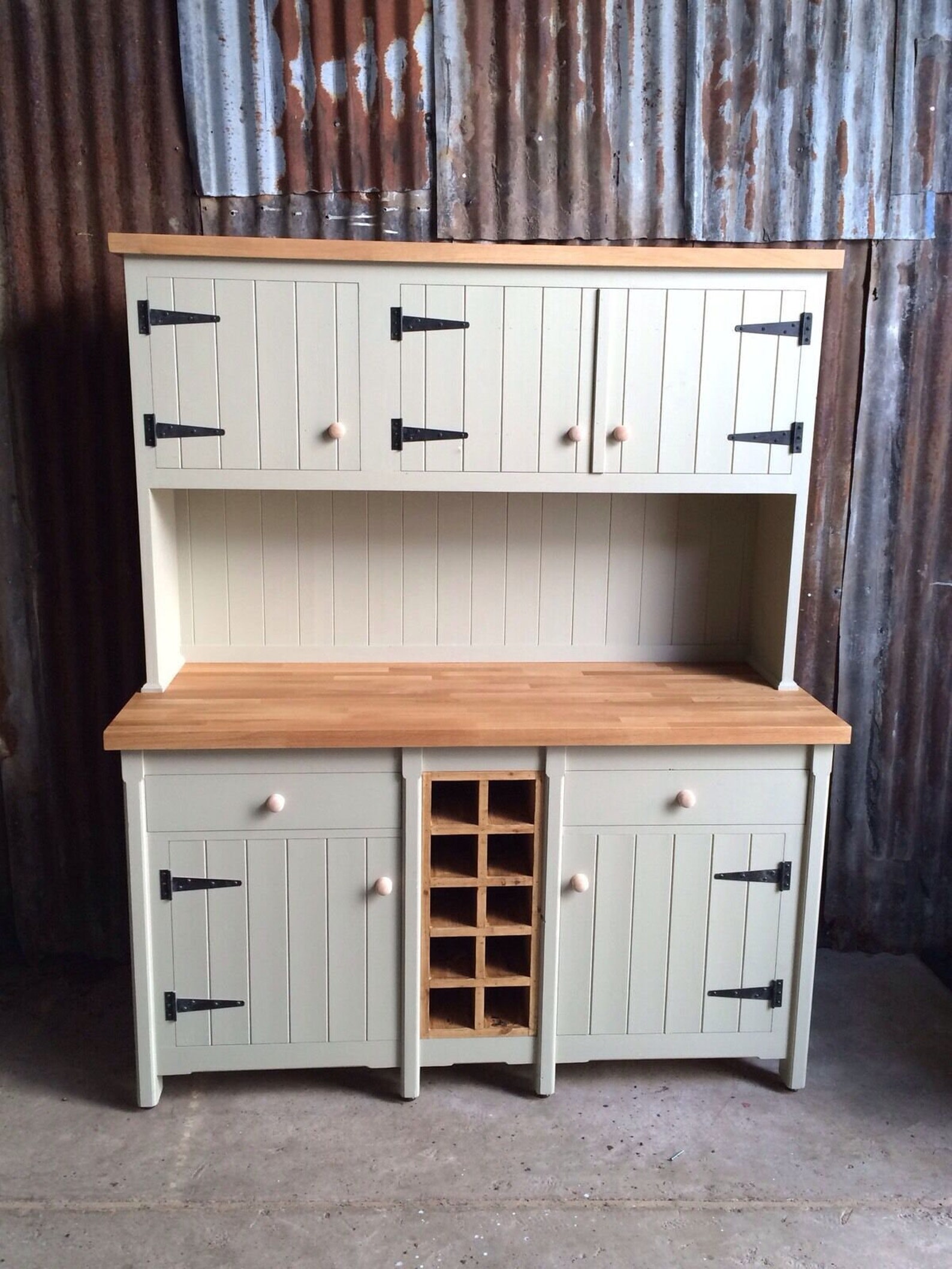 Welsh dresser with oak tops Etsy