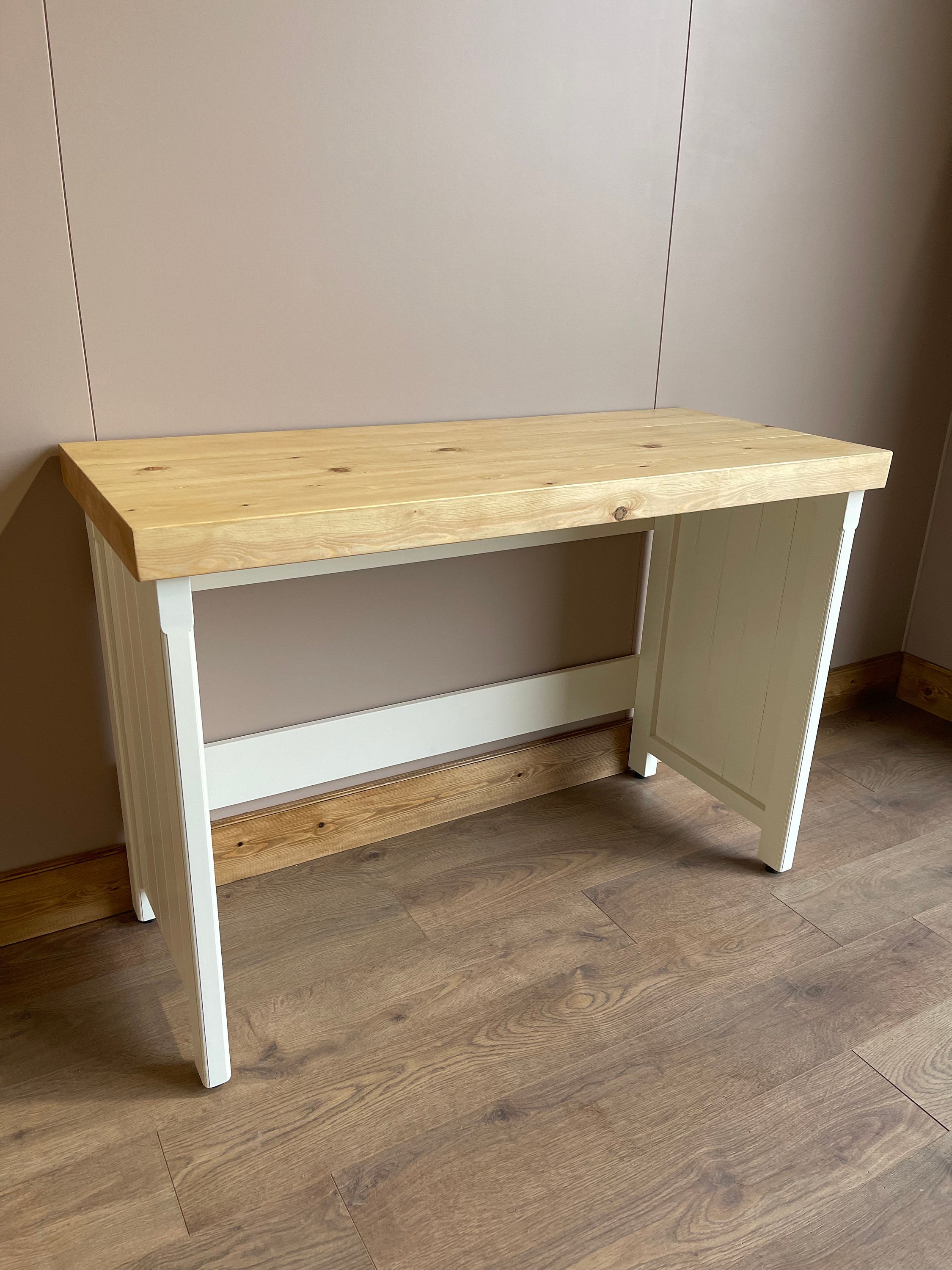 Freestanding Double Appliance Cover with Chunky Pine Top Farmhouse / Country Kitchen Furniture