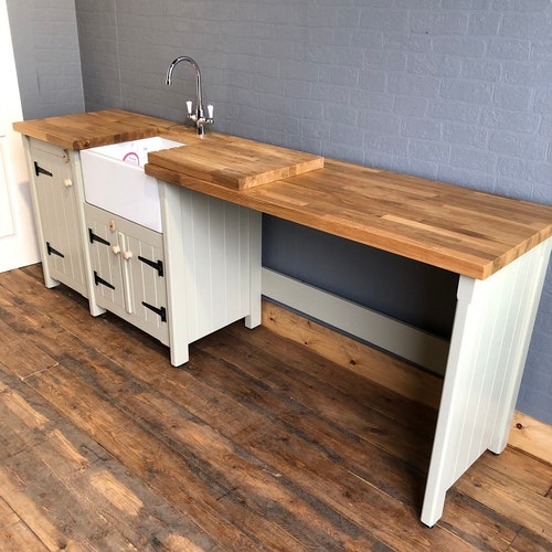 Freestanding Kitchen Sink Cupboard Etsy