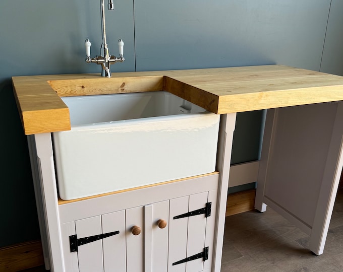 Freestanding Farmhouse / Country  Belfast Butler Kitchen Sink Unit with Appliance Gap