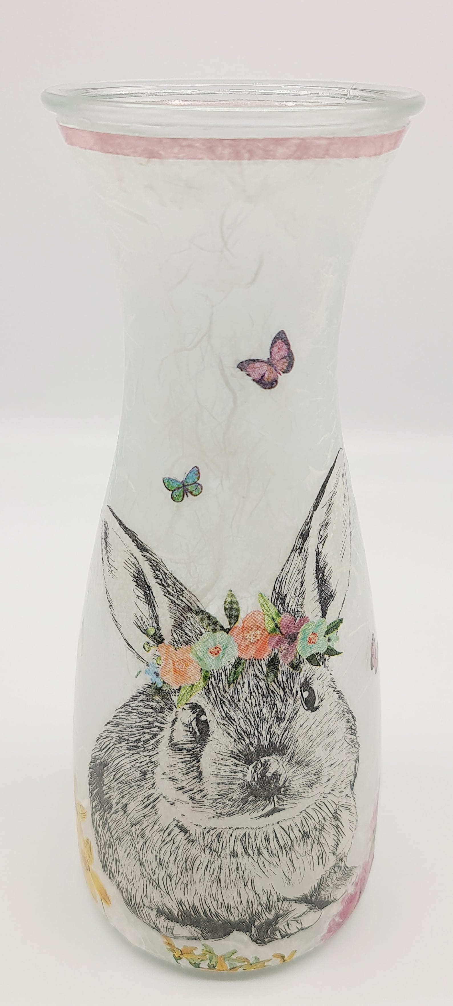 EASTER VASE Bunny Vase Bunny Vase Rabbit Vase Glass Vase Etsy