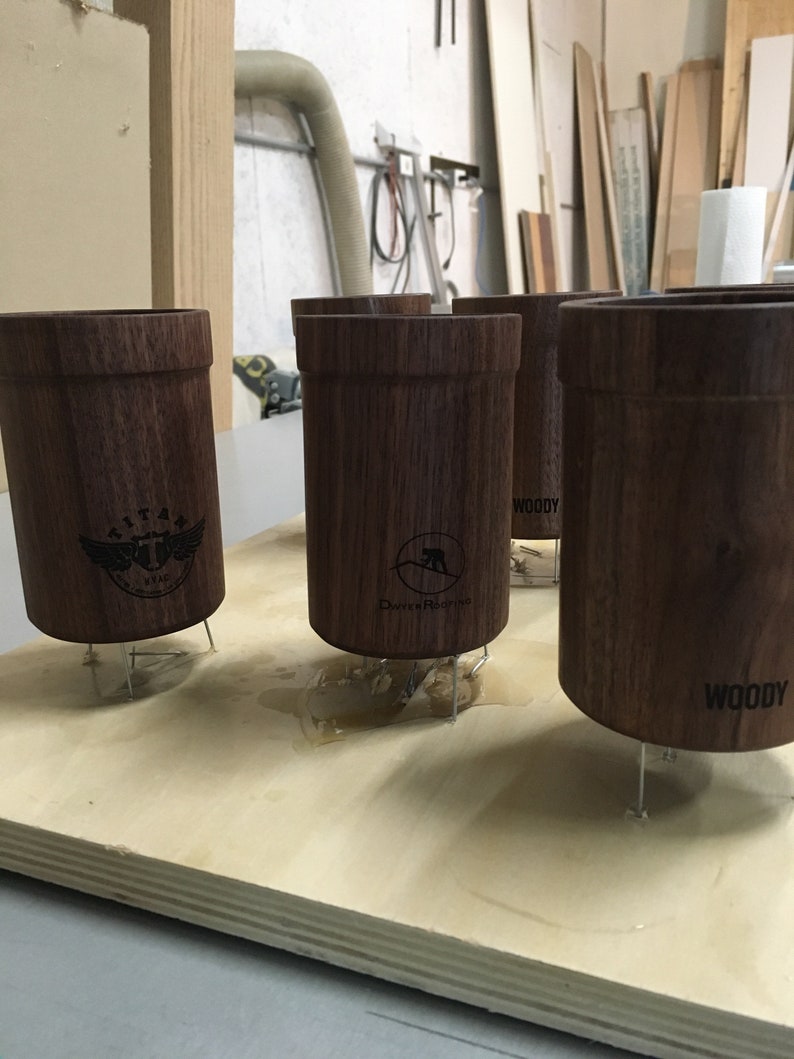 Woody. Wooden Beverage Drink Beer Can Holder Coolie Cozy Wood. Etsy