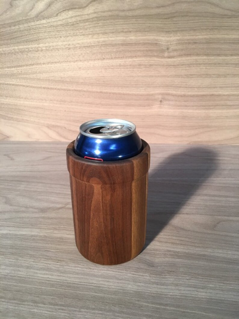 Woody. Wooden Beverage Drink Beer Can Holder Coolie Cozy Wood. Etsy
