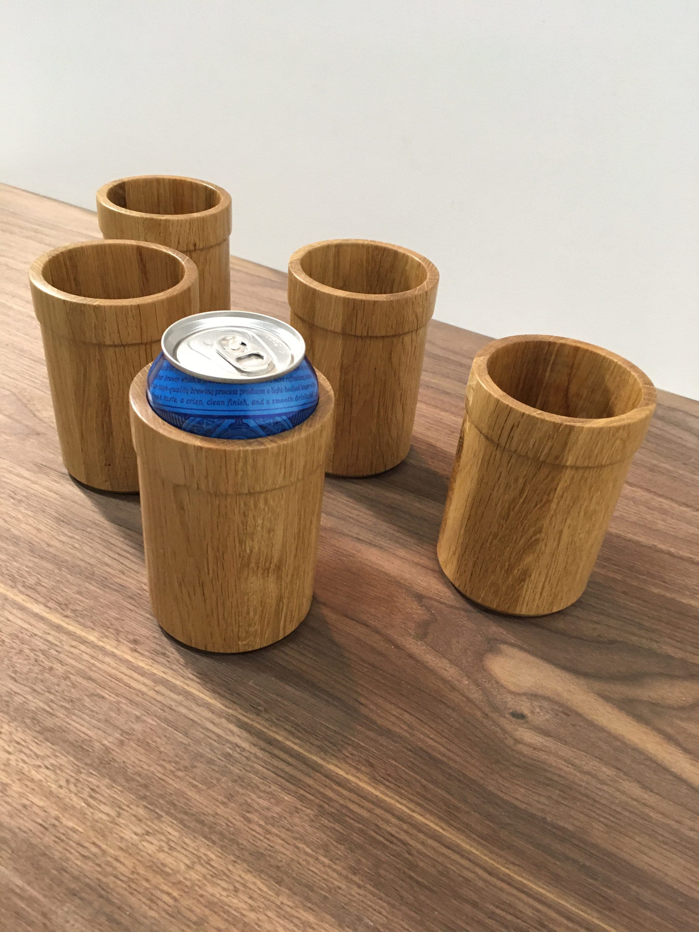 Woody. Wooden Beverage Drink Beer Can Holder Coolie Cozy Wood. Etsy