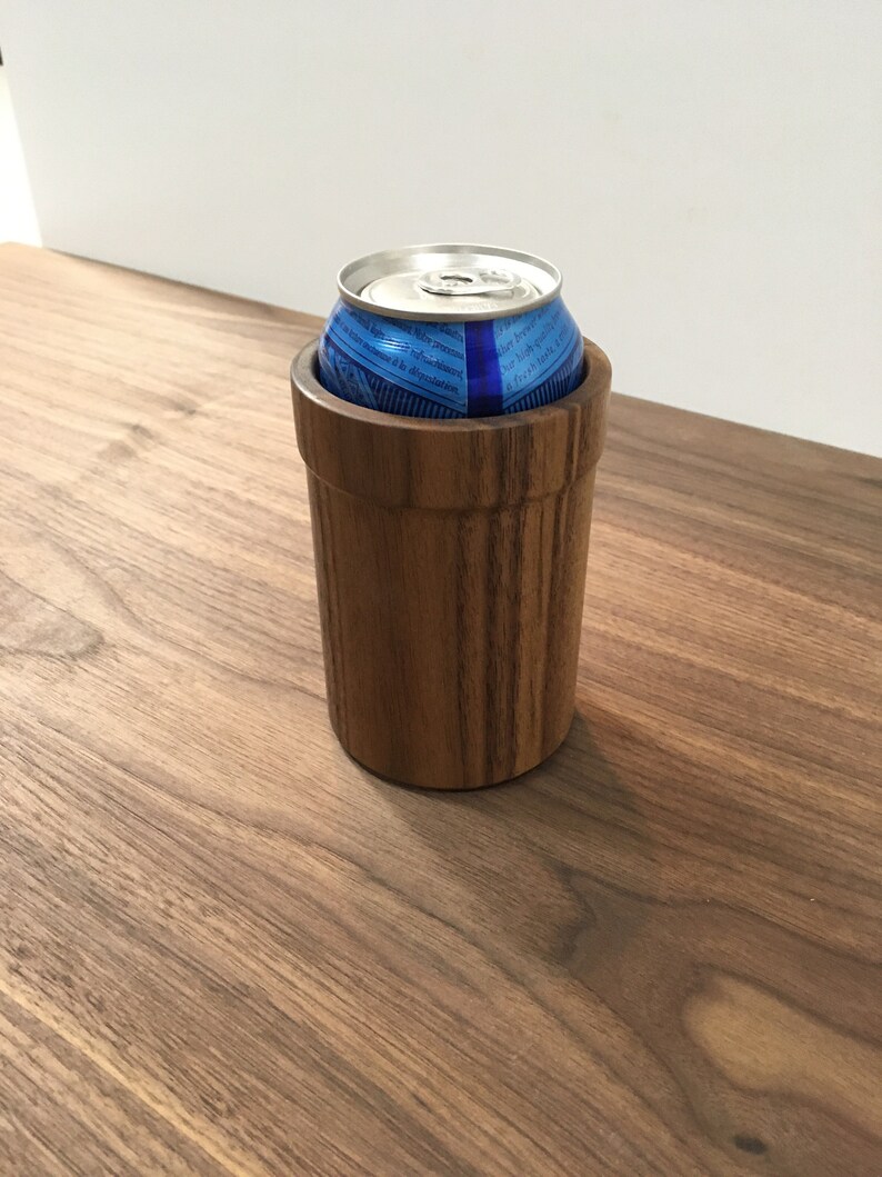 Woody. Wooden Beverage Drink Beer Can Holder Coolie Cozy Wood. Etsy