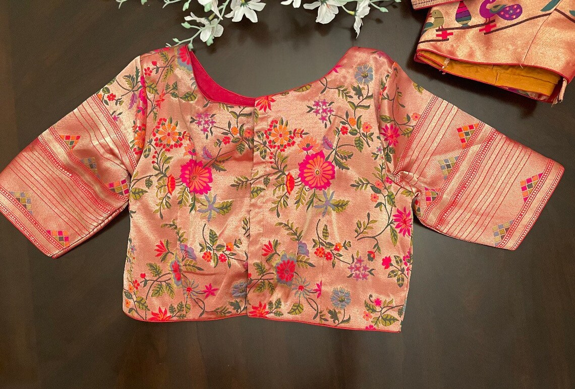 New pure Paithani silk blouses Ready to ship available | Etsy