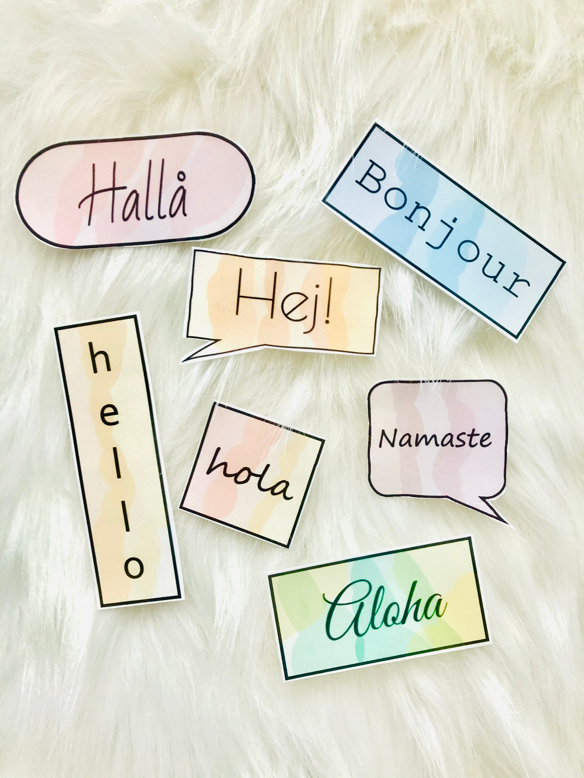 Scented Sticker Sheet Hello Pack Etsy UK
