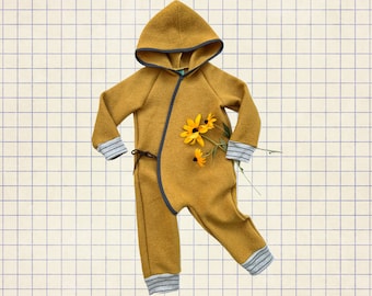 100% boiled wool overall, kids romper, toddler wool jumpsuit