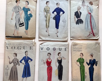 Vintage Vogue dress pattern, retro sewing pattern, vogue 8386, vogue 6397, vogue 8016, vogue 8412, vogue 3286, vogue 8909