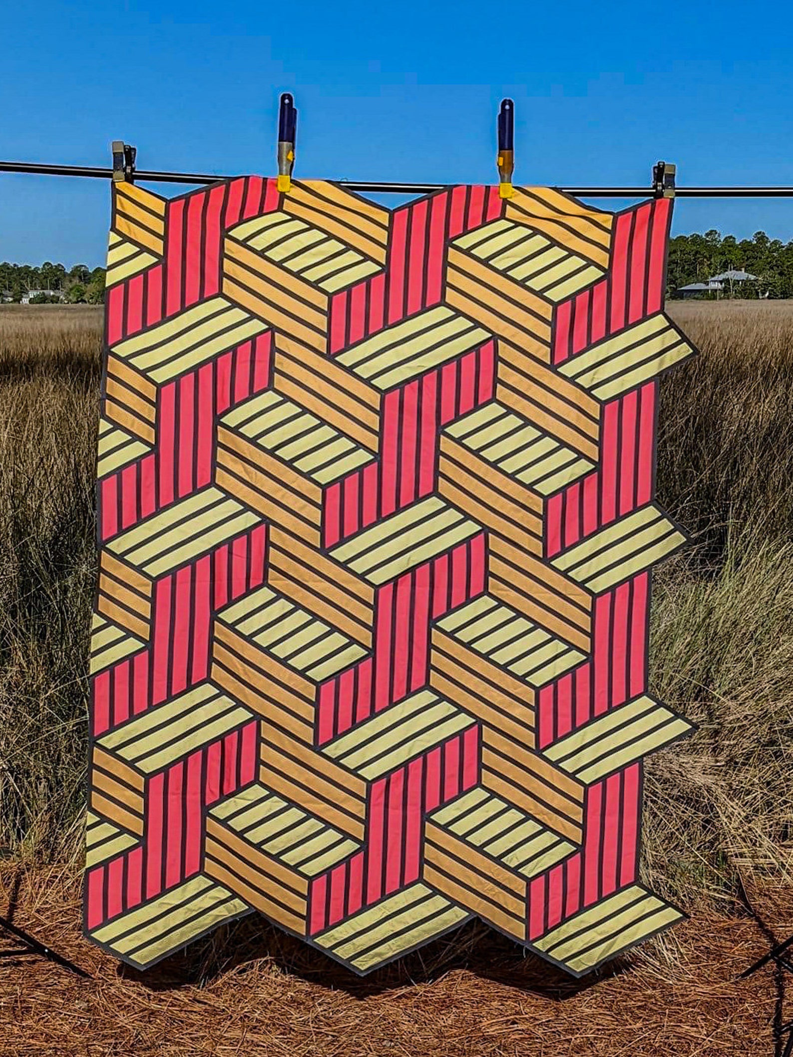 Illusion Quilt Pattern PDF Quilt Pattern 3D Blocks Quilt - Etsy