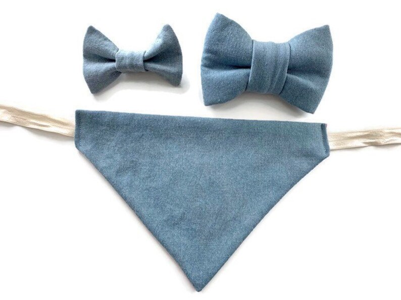 Denim Hair Bow