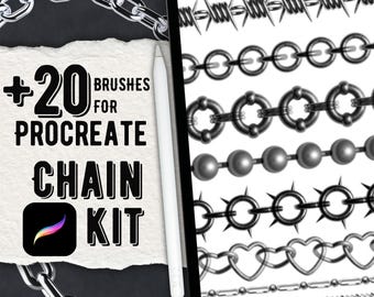 Chain Forge Procreate Brush Pack +20 Brushes