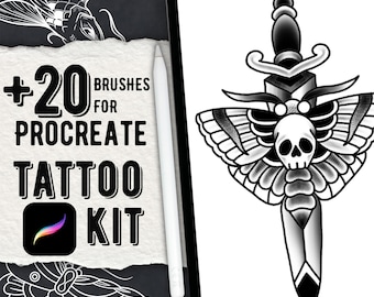 Pro Tattoo Artist Toolkit for Procreate +20 BRUSHES