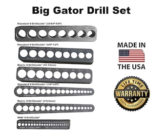 Big Gator V-Drill Guide Set – Standard & Metric