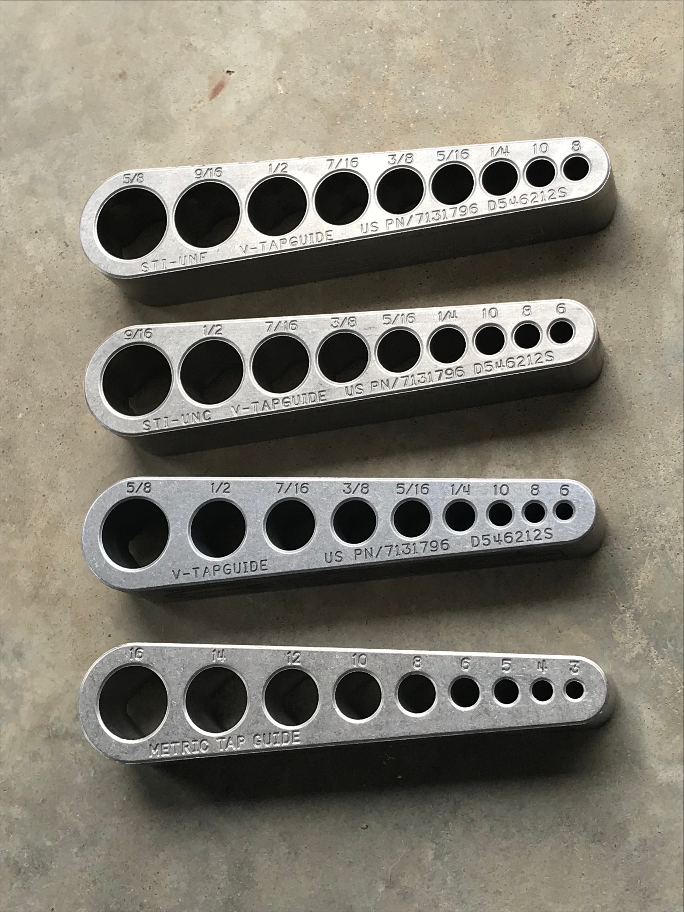 Big Gator Tap Set Set of 4 V-tapguides These Tap Blocks Start Every Hole  Straight and Help Prevent Tap Breakage Lifetime Warranty - Etsy
