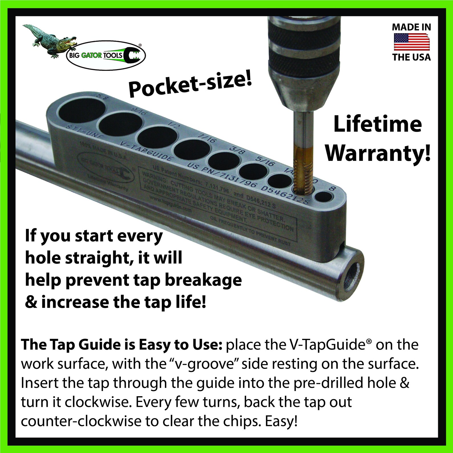 The Complete Metric Set Drill & Tap Guides Big Gator Tools Line Metric