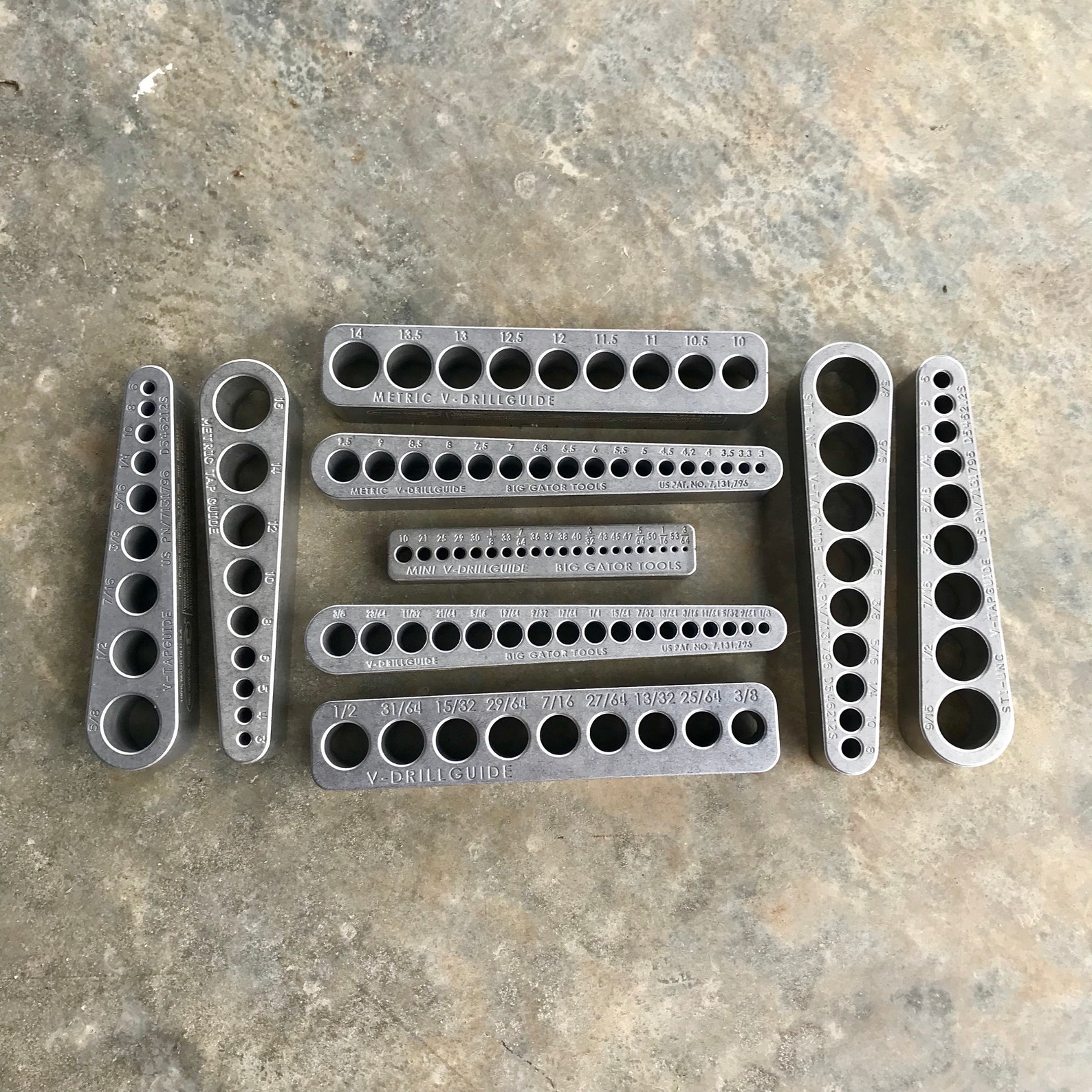 The Ultimate Big Gator Set 5 Drill Bit Guides 4 Tap Guides Etsy