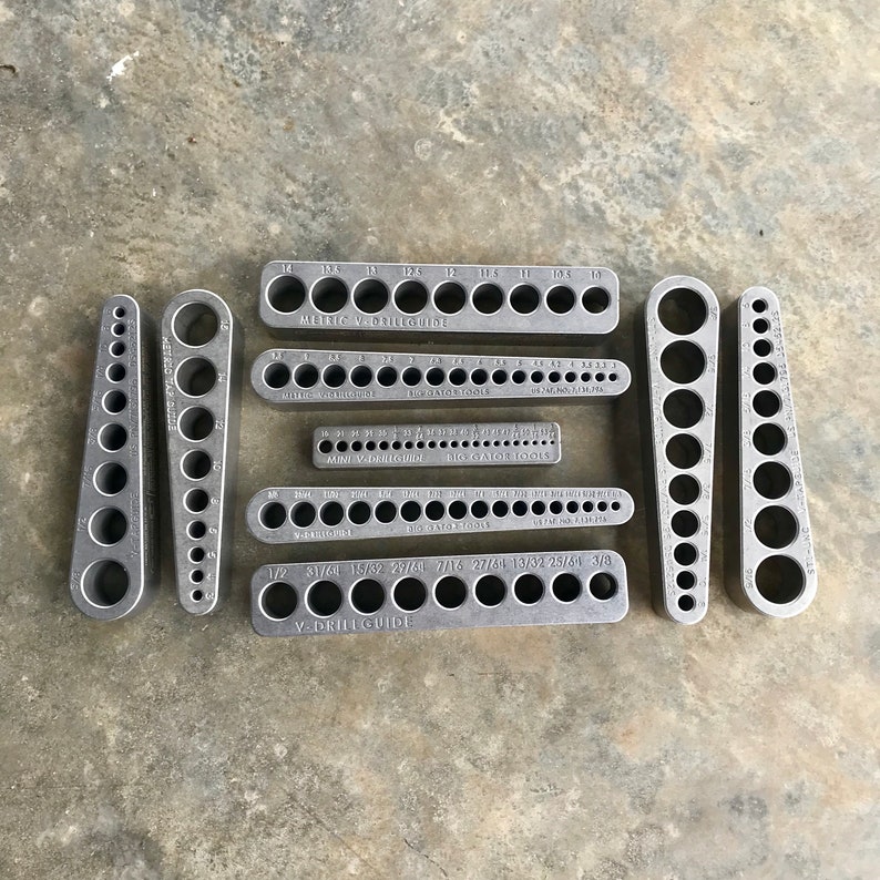 The Ultimate Big Gator Set 5 Drill Bit Guides 4 Tap Guides Etsy