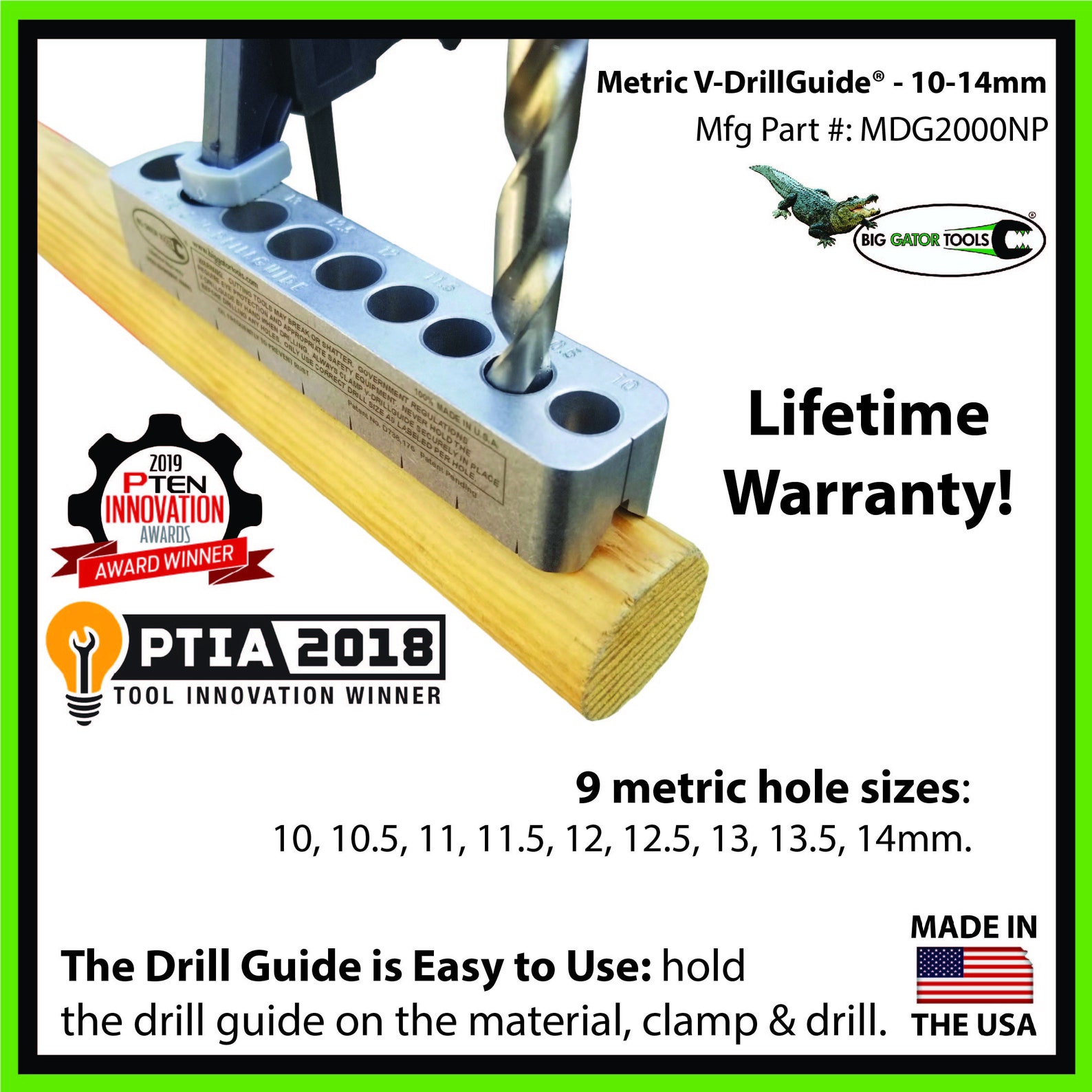 The Complete Metric Set Drill & Tap Guides Big Gator Tools Line Metric