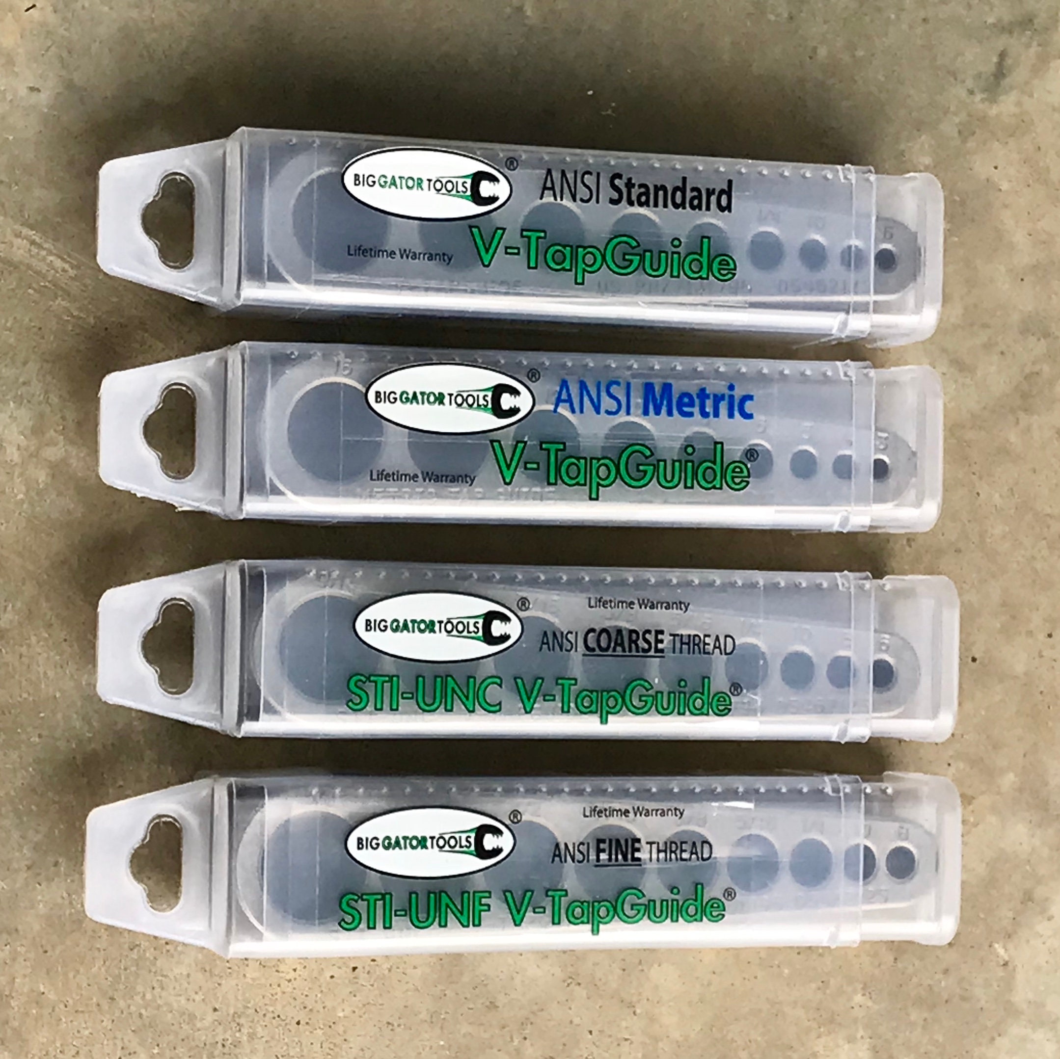 Tap Block Set Big Gator Tap Set - Set of 4 V-tapguides - These Tap Blocks Start Every ...
