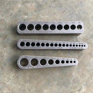 The Complete Metric Set - Drill & Tap Guides - Big Gator Tools line - Metric Sizing - 2 Drill Bit Guides + 1 Tap Guide - Lifetime Warranty