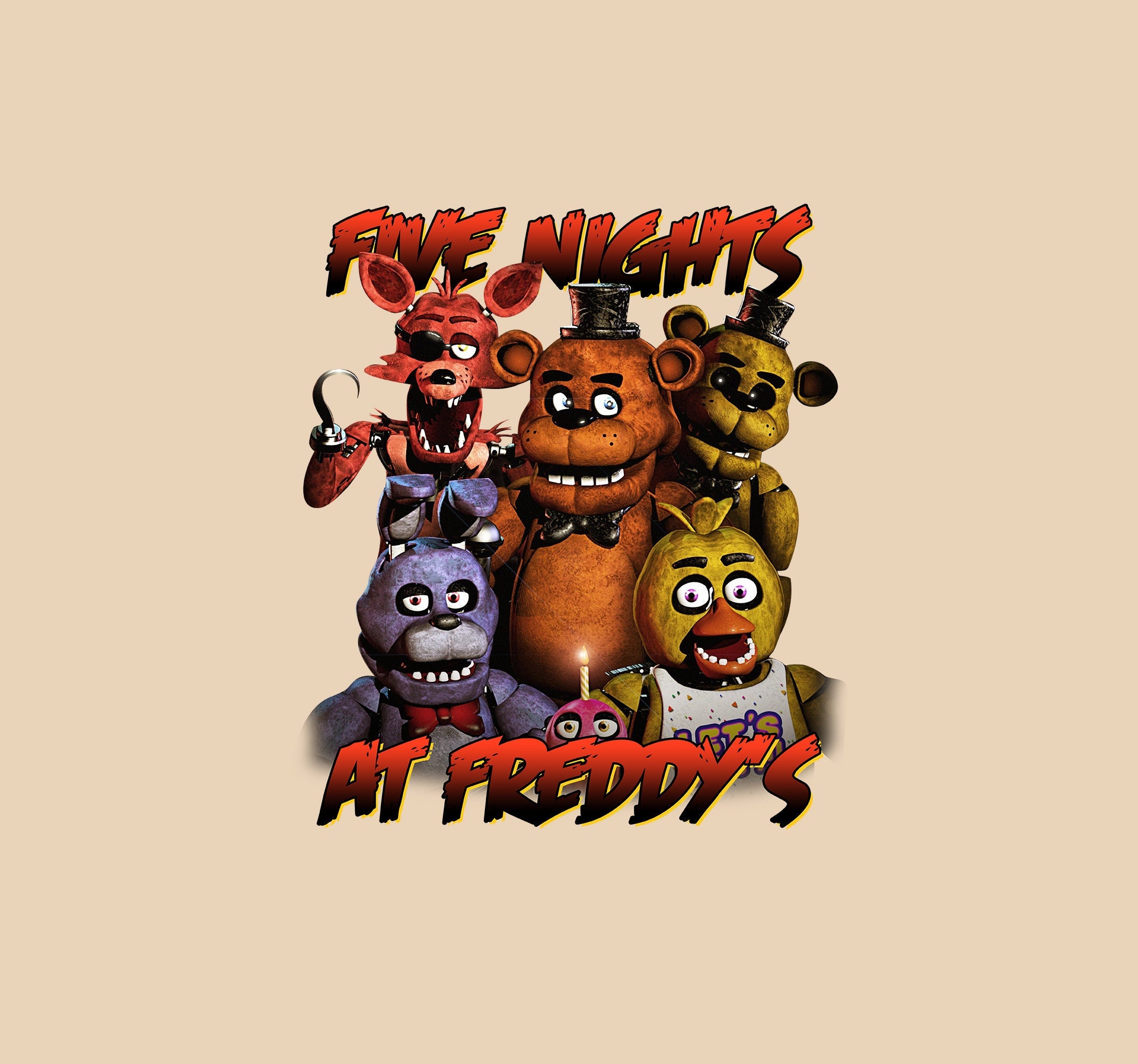 Five Nights at Freddy's Happy Birthday Sign FNAF Birthday Banner 5 Nights  Freddy's Party 5 Nights Freddy's Video Game Party 100817 