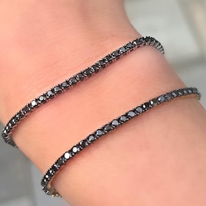 k18#ブラックダイヤモンド#ブレスレット12カラット k18#ブラックダイヤモンド#ブレスレット12カラット
