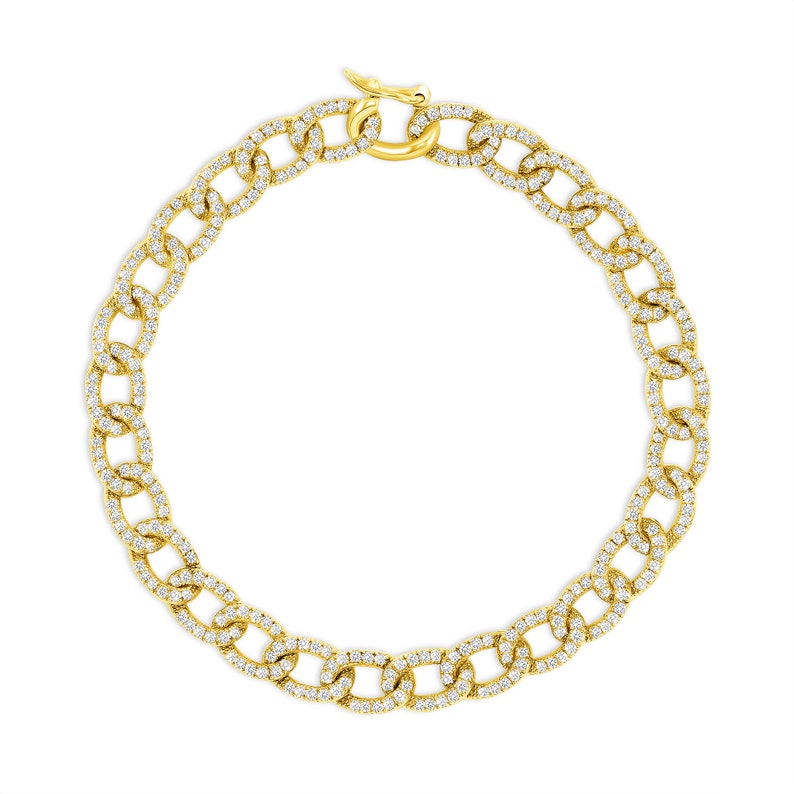 Bracelet Pave en anglais Bracelet dor en anglais Bracelet Etsy