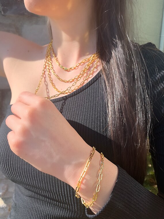 TIFFANY　ゴールド　リンク　チェーン　ブレスレット　K18　K14 金 TIFFANY ティファニー K14 YG ゴールド リンク チェーン ブレスレット