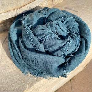 Soft linen scarf made of linen and | 21 trendy colors | Must-have accessory for every occasion - Mother&#39;s Day gift for her
