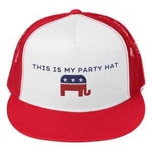 Republican Party Hat, Gifts for Republicans, Republican Hat, Snapback Hat, Political Hat, Political Gag Gift, Conservative Gift, GOP 2024