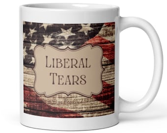 Cadeau de Noël républicain, Mug conservateur, Cadeau d’éléphant blanc, Cadeau de gag républicain, Cadeau de gag anti-démocrate, Mug de larmes libérales, Mug GOP