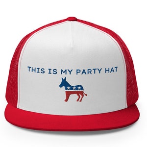 Democrat Hat, Gift for Democrat, Liberal Hat, Gift for Liberal, Democrat Mule, Political Hat, Political Gag Gift, Unique Gift, Democrat 2024