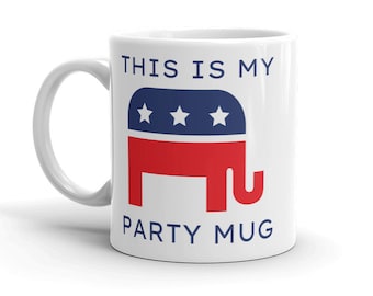 Republican Party Mug, Funny Political Mug, Gift for Republican, Political Gag Gift, Republican Mug, GOP, Party Favor Mug, Unique Gift, 2024