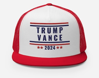 Casquette Snapback 2024 Trump and Vance, MAGA Snapback, Make America Great Again, Trump for President 2024, Vice President J.D. Vance, Trump Snap