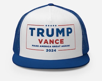 Casquette Snapback 2024 Trump and Vance, MAGA Snapback, Make America Great Again, Trump for President 2024, Vice President J.D. Vance, Trump Snap