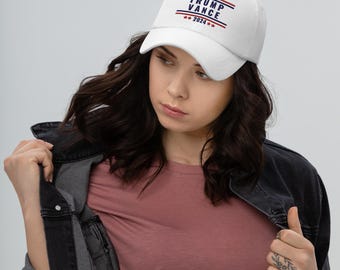 Trump and Vance 2024 Classic Dad Hat, MAGA Hat, Make America Great Again Hat, Trump for President 2024, Vice President J.D. Vance, GOP Hat
