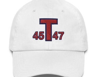 Trump MAGA 2024 45 47 Sombrero de papá, Sombrero MAGA, Hacer que Estados Unidos vuelva a ser grande sombrero, Trump para presidente 2024, Sombrero de papá Save America, Sombrero de campaña de Trump