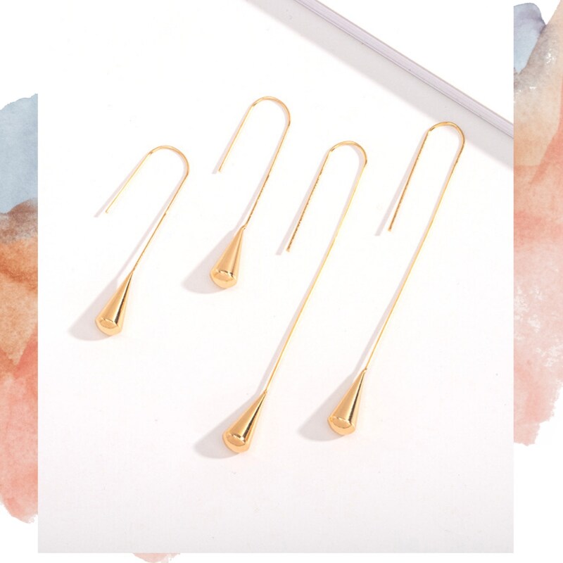 Mini Drop Earrings Gold