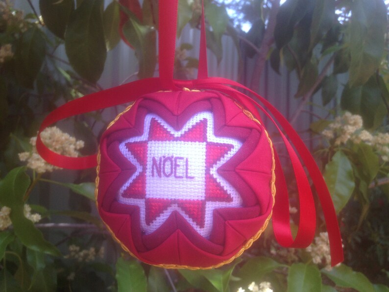 Handmade Christmas bauble ornament Noel design tree decoration