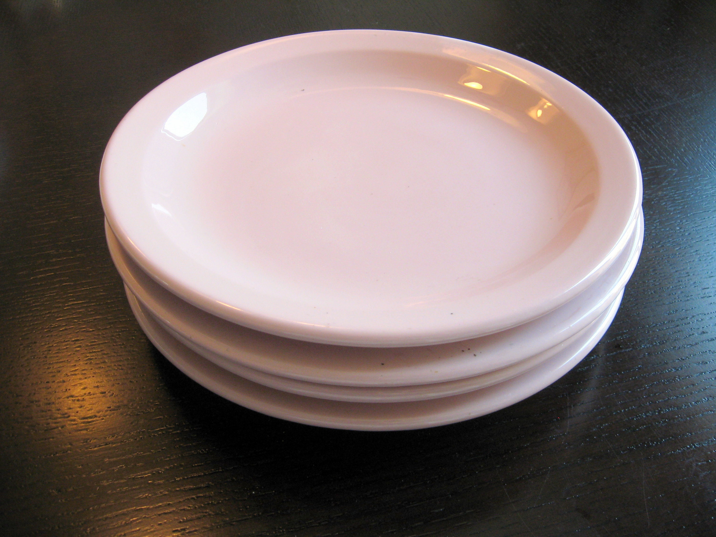 Tepco Pink Ceramic Dinner Plates Set of Four Etsy