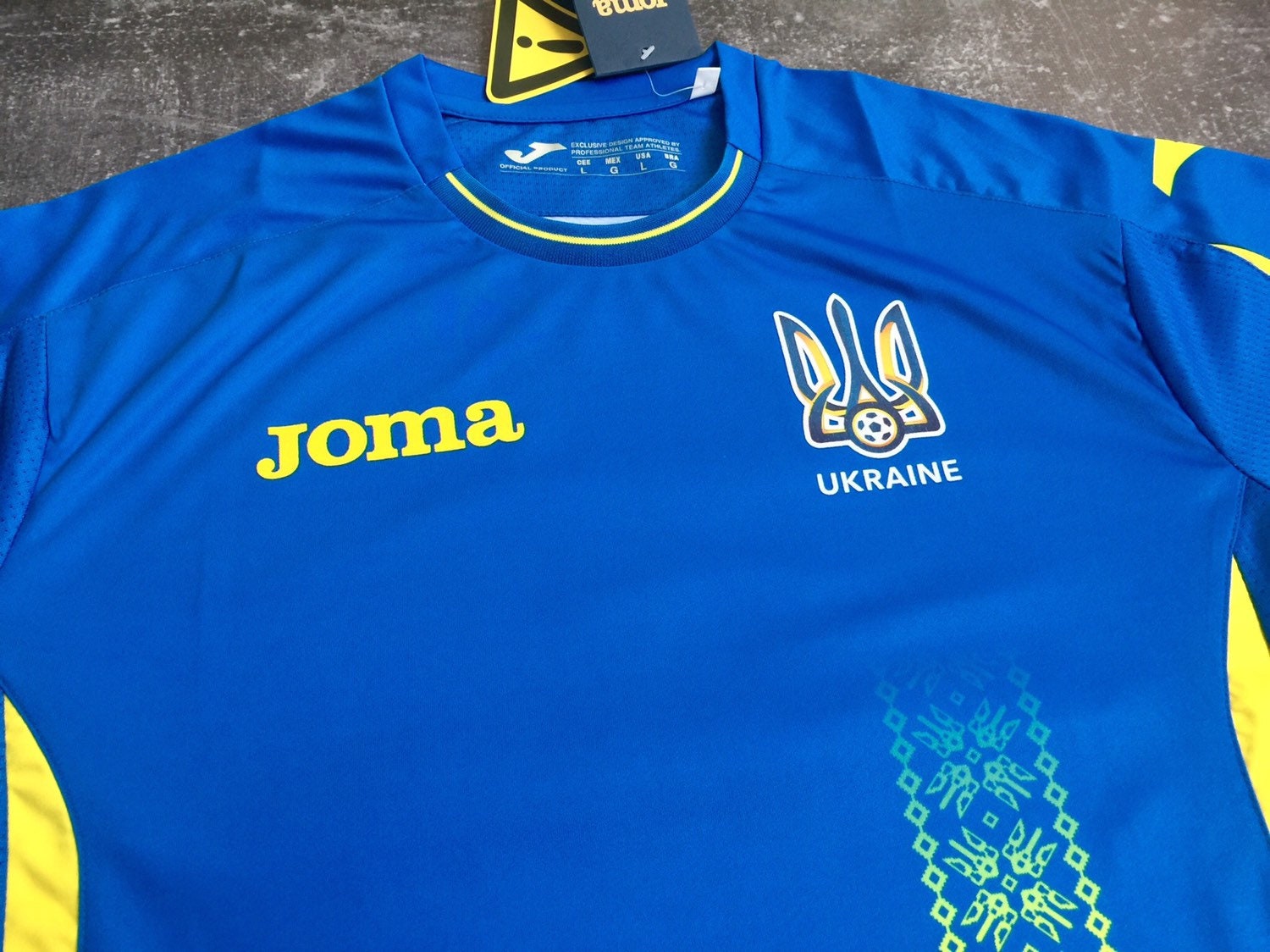 Soccer Jersey Ukrainian National Team Joma 201718Ukraine Etsy