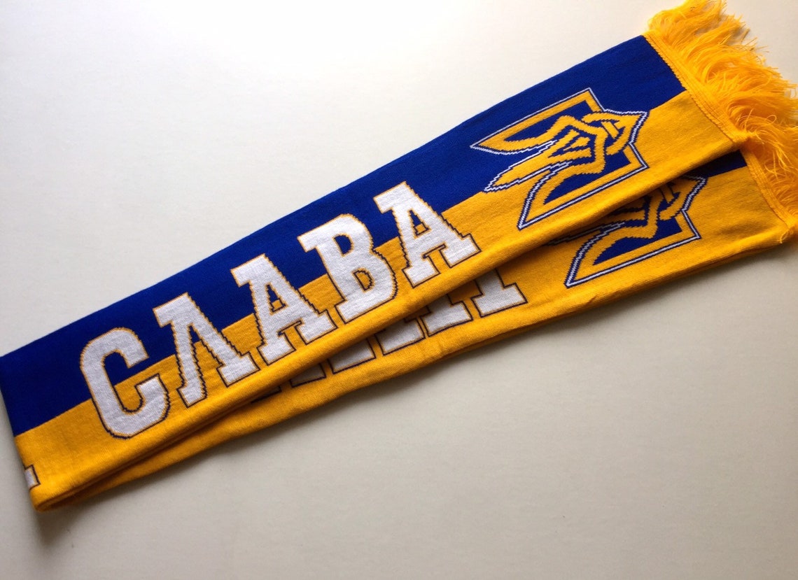 Football Scarf Ukraine National Team Trezub Glory to Ukraine Etsy