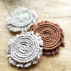 Macramé Coasters Set of Two
