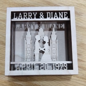 Stacked Wooden Marriage / Wedding Block