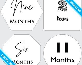 Baby Plaques / Newborn Signs for Child Age Digital Download